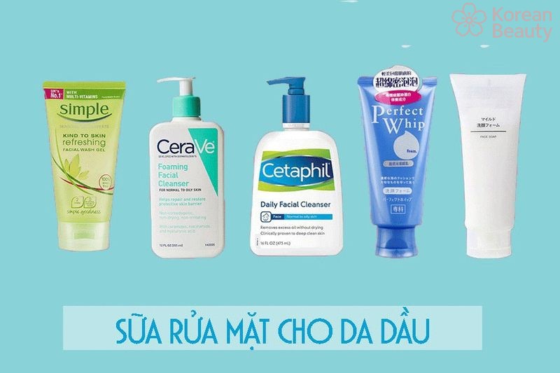 Vai trò quan trọng của sửa rửa mặt cho da dầu